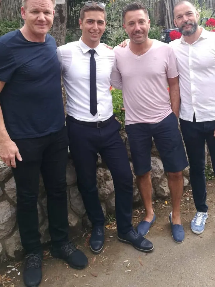 With Gordon Ramsay, Gino D'Acampo and Fred Sirieix